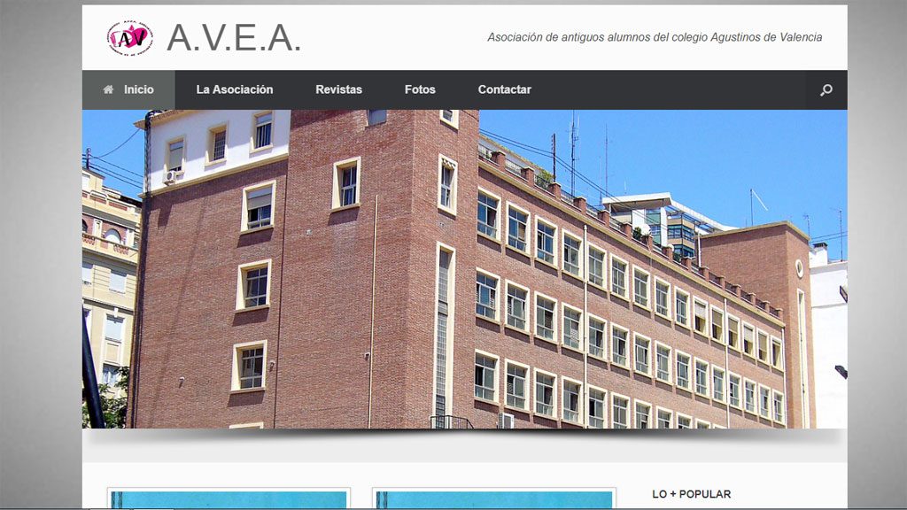 captura web antiguos alumnos agustinos valencia