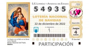 lotería Navidad AVEA 2022