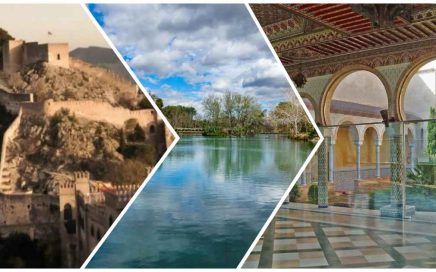 Catillo de Xàtiva, laguna de Anna y Palacio de los Condes de Cervellón